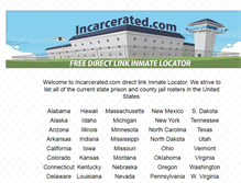 Tablet Screenshot of incarcerated.com